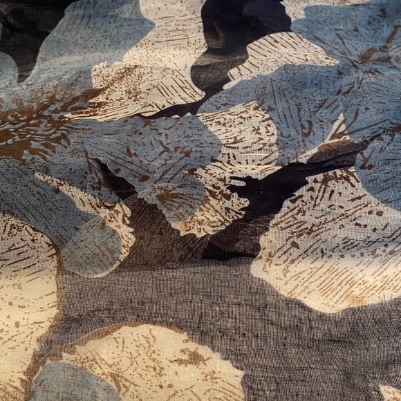 Navy, White & Blue Large Infinity Scarf - Picture 4 of 4